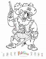 Eyed Pirate Coloring sketch template