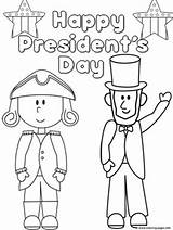 Presidents Coloring Pages Happy President Printable Kindergarten Clipart Preschool Kids Crafts Activities Printables Pre Sheets Book Color Elections February Election sketch template