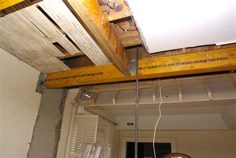 lvl beam installed lvl beam wall removal    pictures