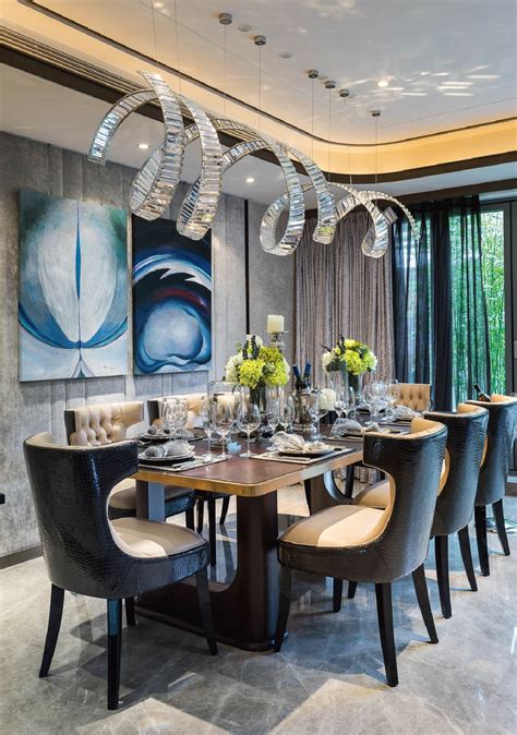 pieces  vivre de luxe une salle  manger avec  aspect  luxe