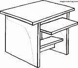 Coloring Pages Tables Magic Furniture sketch template