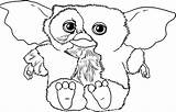 Gremlins Gizmo Draw Coloriages Dragoart Gremlin Colorier Mogwai sketch template