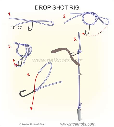 drop shot rig   tie  drop shot rig fishing knots