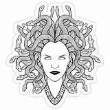 Medusa Mythology Tatuagem Gorgon Acessar sketch template