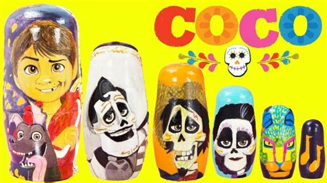 Disney Pixar Coco Nesting Dolls Stacking Cups Toy