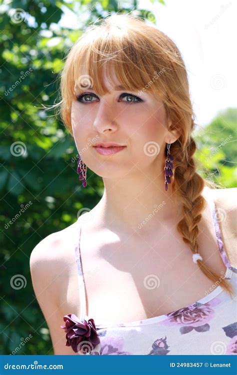 sweet young woman stock image image  bright background