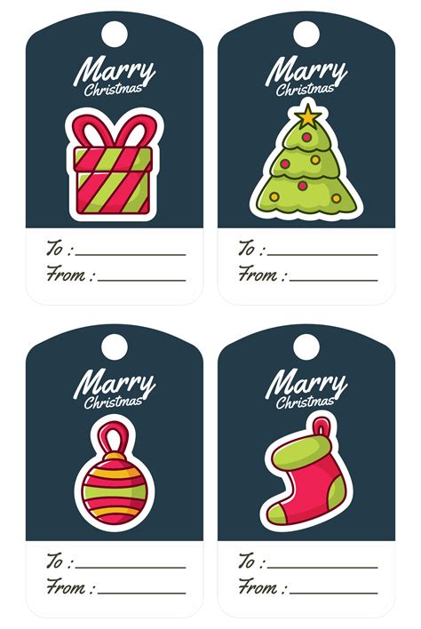 printable holiday label templates