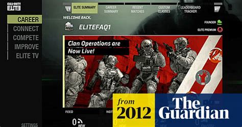 Call Of Duty Elite The Future Games The Guardian