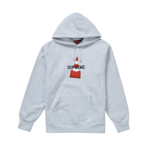 supreme grey cone hoodie  youbetterfly