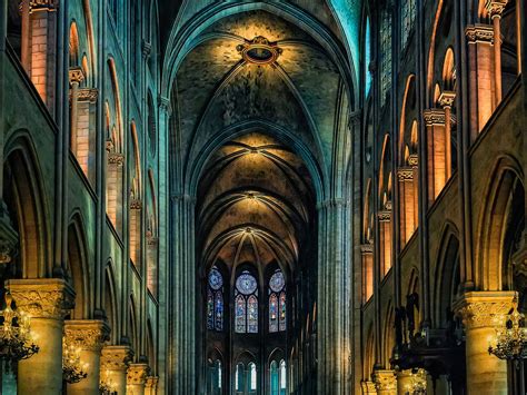 kathedrale notre dame innen paris frankreich  hd