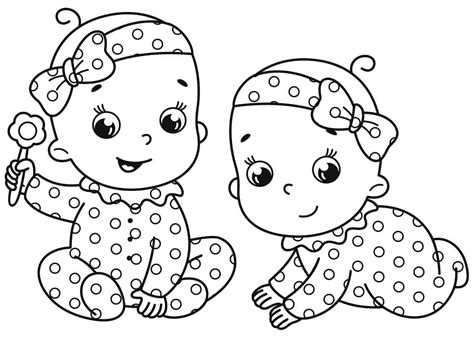 babies girl coloring page  printable coloring pages  kids