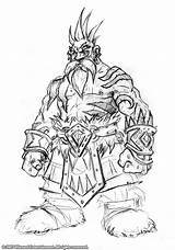 Warcraft King Lich Coloring Pages Dwarf Warrior Sketch Wrath Goblin Template Character Choose Board sketch template