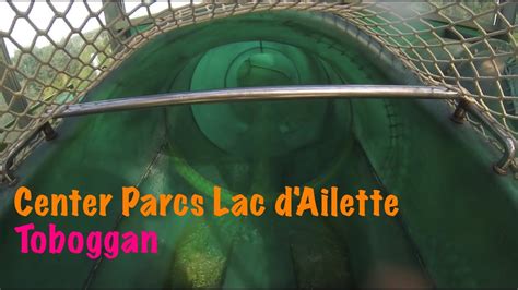 toboggan aquatique center parcs lac dailette reims water park water  youtube