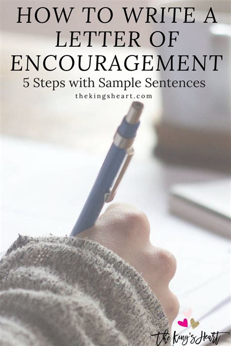 write  letter  encouragement     challenge  find