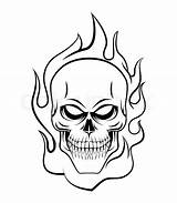 Skull Fire Drawing Drawings Flame Vector Heart Simple Illustration Stock Dreamstime Colourbox Getdrawings Clipartmag Paintingvalley sketch template