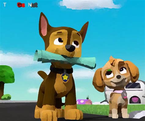 Skye And Chase Chase Paw Patrol Fan Art 40897681