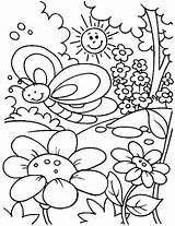Coloring Spring Pages Kids Flower Season Christian Color Grade Pdf First Drawing Welcome Sheet Sheets Printable Flowers Graders Preschool Easy sketch template