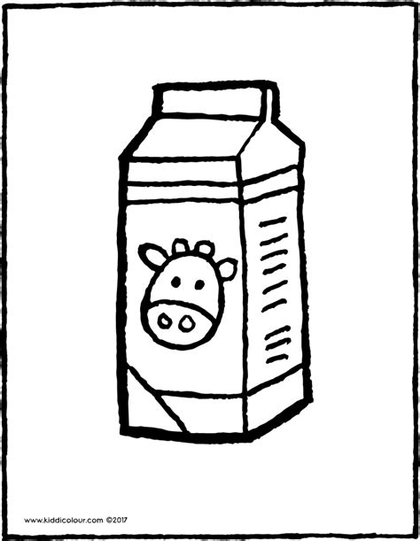 carton  milk colouring page drawing picture  milk art milk