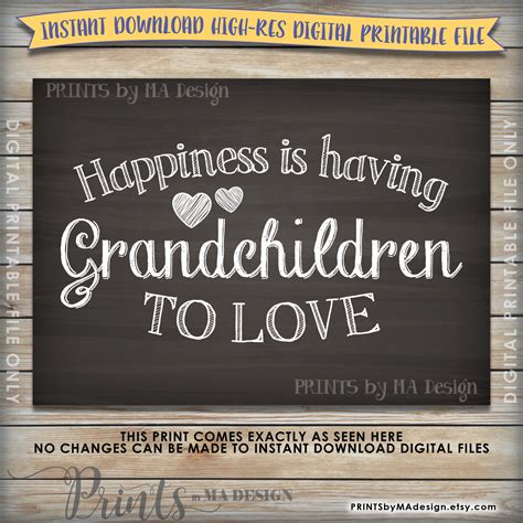 grandchildren sign happiness   grandchildren  love gift
