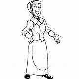 Woman Old Lady Coloring Pages Color Piligrim Getcolorings Wife Printable Farmer Google Ca sketch template