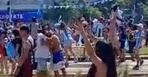 Naked Argentina Fan Shows The Lot On Very Spot Where Diego Maradona