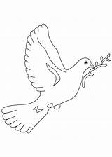 Dove Coloring Peace Pages Symbol Pigeon Clipart Mourning Kids Color Printable Cute Sheets Sheet Library Activity Popular sketch template