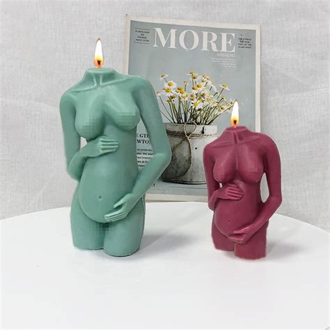 Pregnant Woman Body Candle Silicone Mold Gum Plaster Aromatherapy