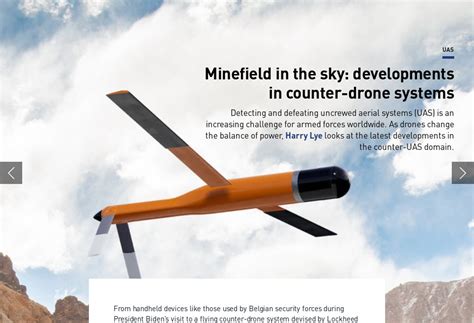 developments  counter drone systems global defence technology issue  july
