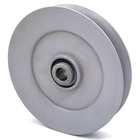 V Groove Idler Pulley 6 Dia 5 8 Bore Steel