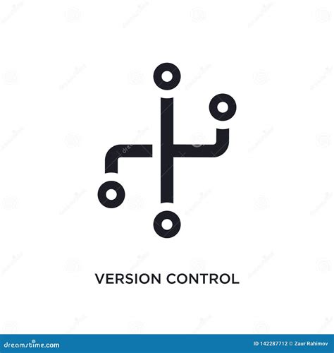 version control isolated icon simple element illustration  technology concept icons
