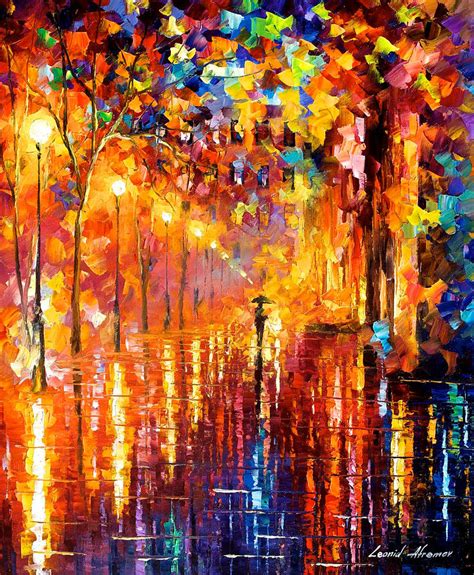 Dreaming Rain Palette Knife Oil Painting On Canvas By