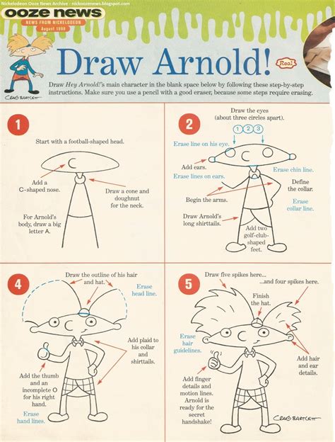 aj  cartoonist   animation   draw hey arnold  nicktoons