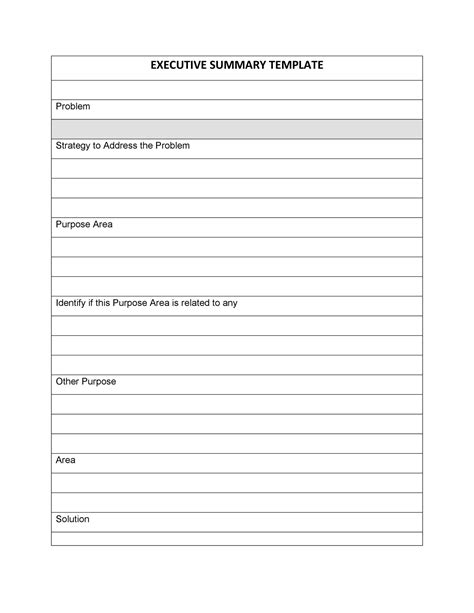 perfect executive summary examples templates template lab