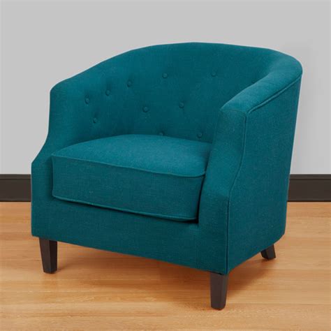 ansley peacock blue tub chair contemporary armchairs  accent