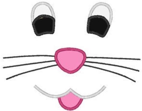 easter bunny traceable designs clipart