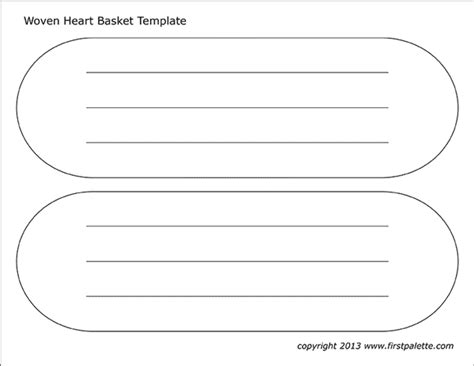 woven paper heart template flyer template