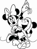 Mistletoe Coloring Pages Mickey Mouse sketch template