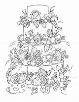 Fruit Gateau Gros Coloriage Fruite Olivier Adults Justcolor Adulti Frutta Coloriages Cupcakes Adultes Relaxation sketch template