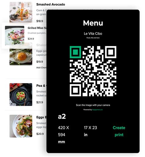 create  qr code menu qr code menus  small restaurants bars  cafes