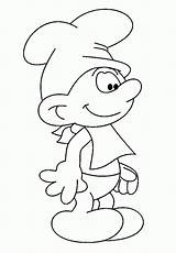 Uncolored Smurf Greedy Smurfs Coloring sketch template