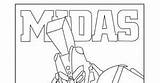 Steel Real Midas Coloring Pages sketch template