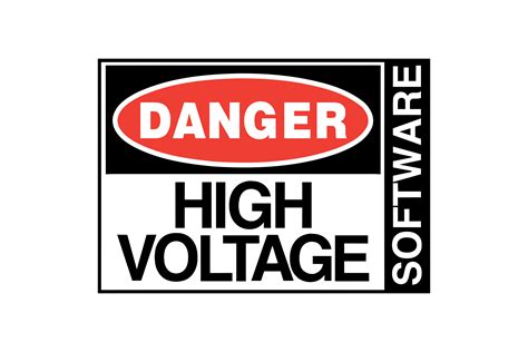 high voltage software logo  svg vector  png file format