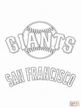 Giants Coloring Francisco San Logo Baseball Pages Mlb Clipart Printable 49ers Drawing Print Nfl Sf Logos Sport Color Padres Sports sketch template
