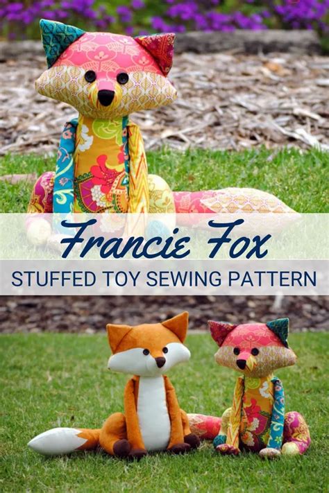 Francie Fox Sewing Pattern Stuffed Toy – Sewing With Scraps Fox