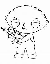 Stewie Coloring Griffin Pages Guy Family Drawing Cleveland Show Color Printable Characters Cartoon Getcolorings Brian Getdrawings Gun Laser Popular sketch template
