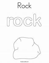 Coloring Rock Outline Tracing Built California Usa Twistynoodle Noodle sketch template