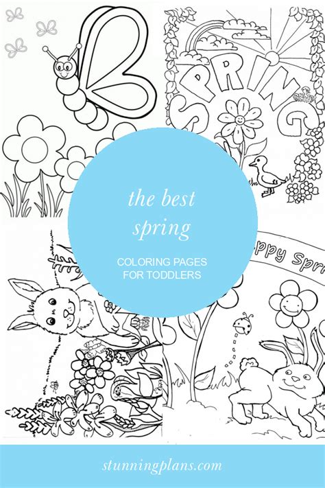 spring coloring pages  toddlers home family style