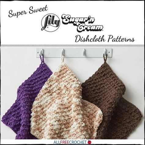 sugarn cream dishcloth patterns dishcloth crochet pattern