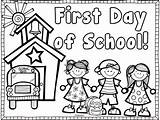 School Coloring Back First Welcome Kindergarten Choose Board Pages sketch template
