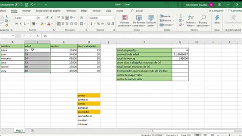 Funciones Básicas En Excel Youtube